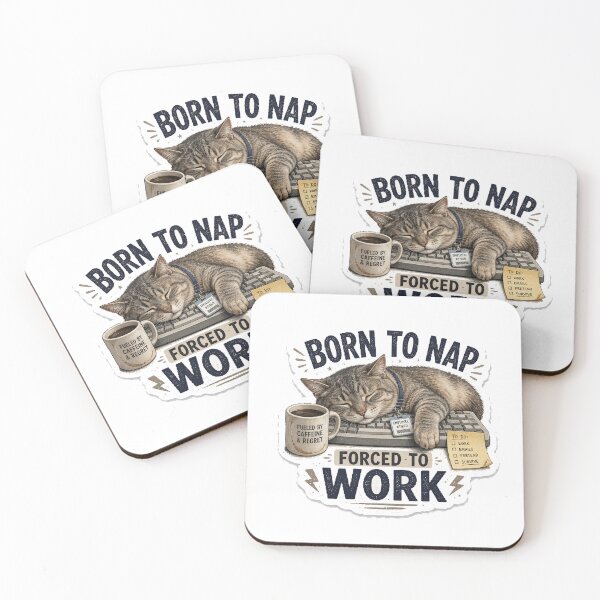Item preview, Born To Nap Forced To Work designed and sold by InkWanderStudio.