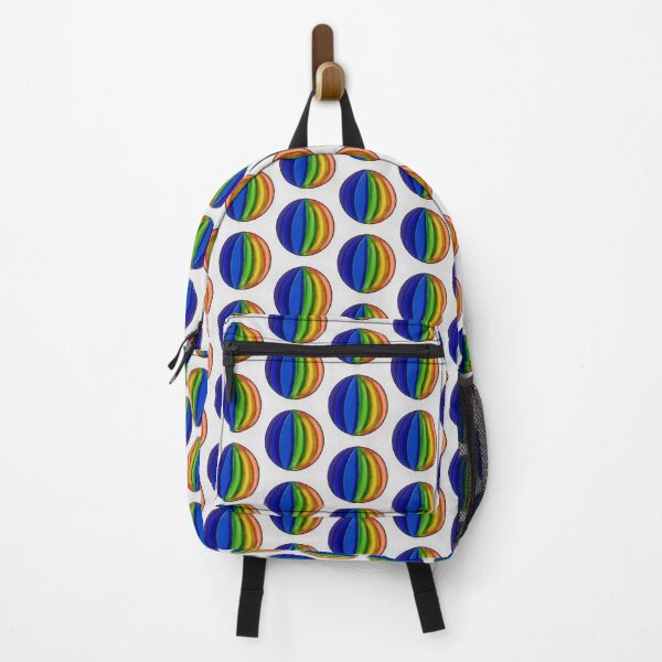 Item preview, Trendy rainbow sphere ball Vibrant aura pattern decor designed and sold by Shukasya-Arts.