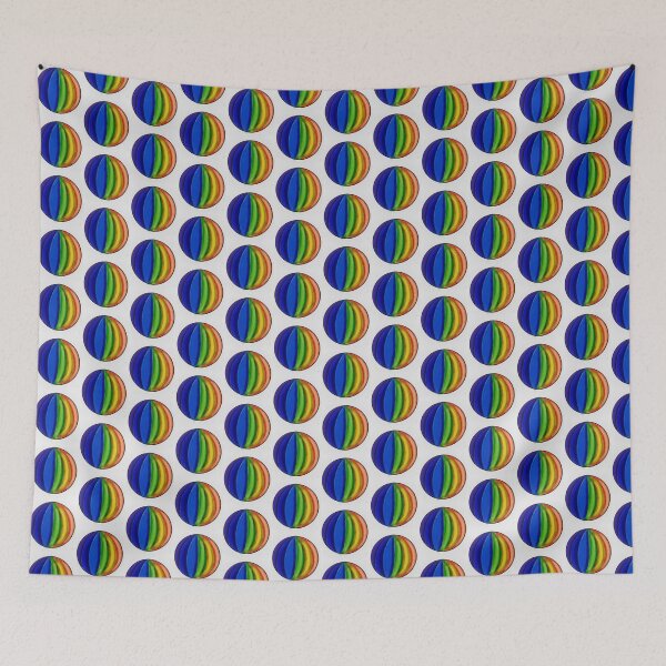 Item preview, Trendy rainbow sphere ball Vibrant aura pattern decor designed and sold by Shukasya-Arts.