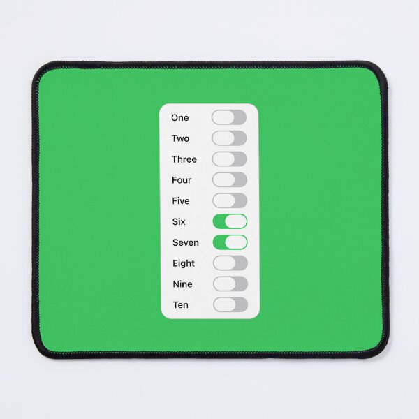 Item preview, Six Seven Numbers Toggle Switch – Funny 6 7 Meme Sticker designed and sold by Koyaanisqatsian.