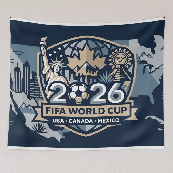 Item preview, North America Soccer Tournament 2026 Modern Emblem Vibe designed and sold by Pride Emblem Prints.
