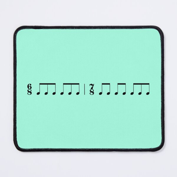 Item preview, 6/8 7/8 Music Staff Notation Sticker Black designed and sold by Koyaanisqatsian.