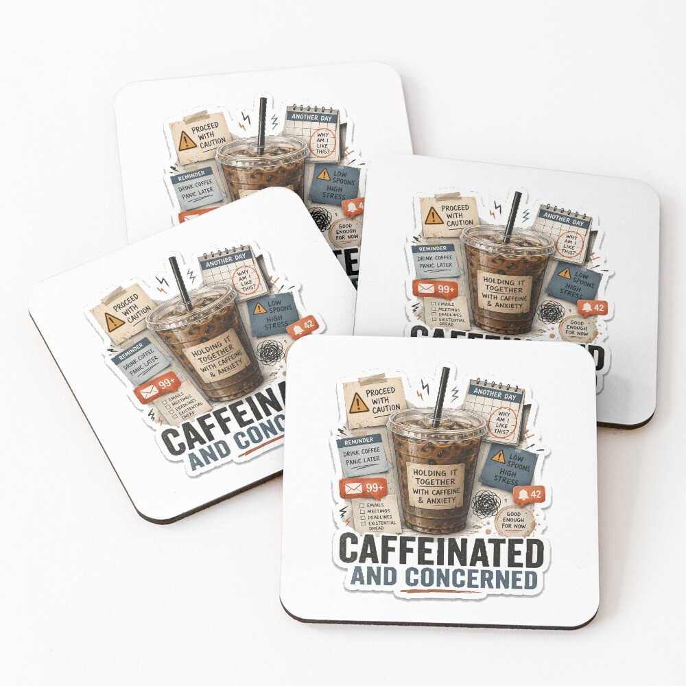 Item preview, Coasters (Set of 4) designed and sold by InkWanderStudio.