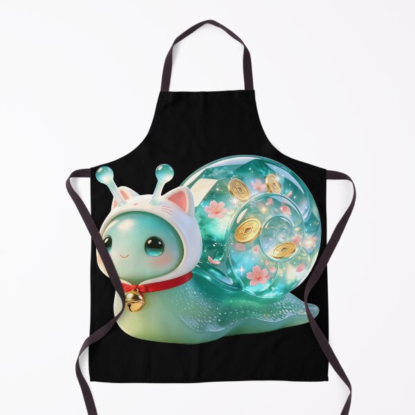 Item preview, Emerald Snail - Lucky Maneki Neko Cat Cosplay Edition designed and sold by ABYSSLAB.