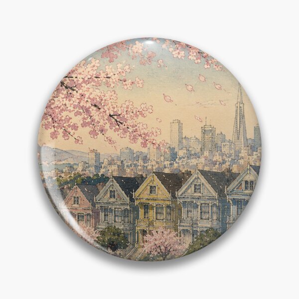 Artikelvorschau, Kirschblüten bei den Painted Ladies entworfen und verkauft von UkiyoCities.