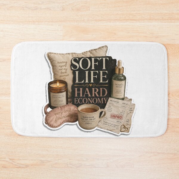 Item preview, Soft Life Hard Economy designed and sold by InkWanderStudio.