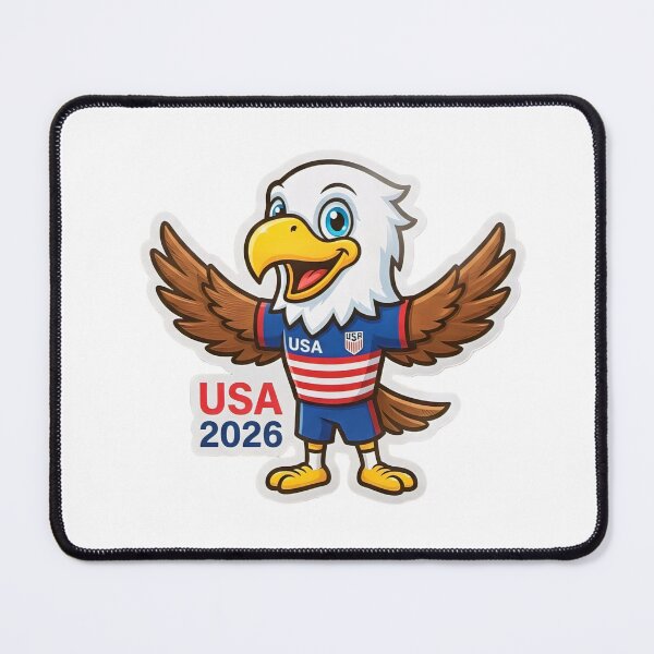 Item preview, USA 2026 Soccer Eagle Mascot Cute American Football Kit designed and sold by XM STOREZ .