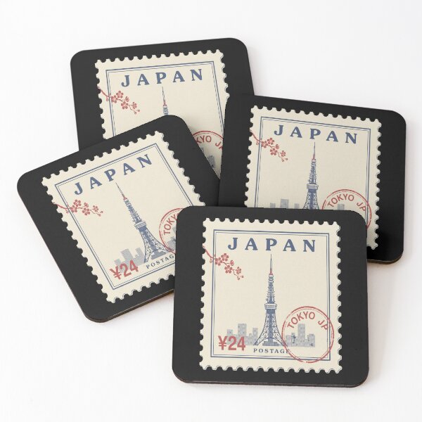 Item preview, Tokyo Japan Vintage Postage Stamp Retro Travel Sticker designed and sold by stickercuffs.