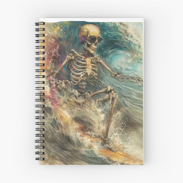 Item preview, Breaker Jack Skeleton Surfer Retro Surf Rock designed and sold by Riptide Riot.