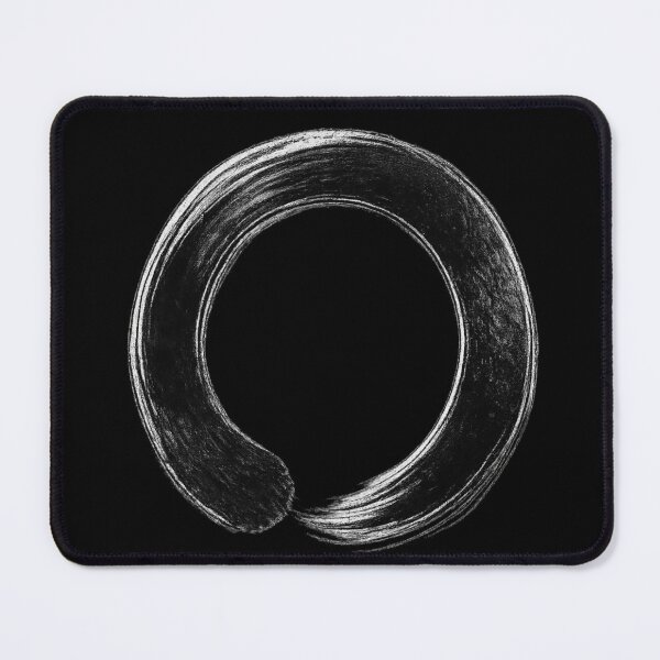 Item preview, Black Zen Enso Circle Japanese Ink Art designed and sold by TheSlowShore.
