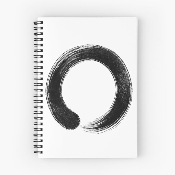 Item preview, Black Zen Enso Circle Japanese Ink Art designed and sold by TheSlowShore.