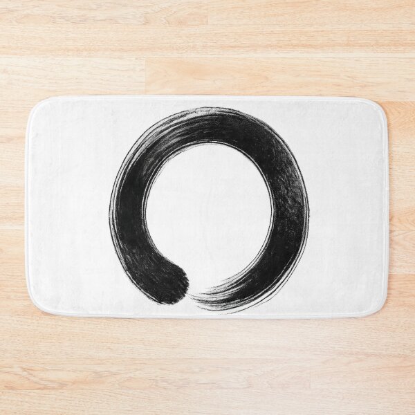 Item preview, Black Zen Enso Circle Japanese Ink Art designed and sold by TheSlowShore.