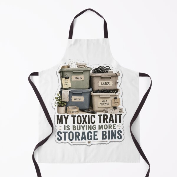 Item preview, My Toxic Trait Is Buying More Storage Bins designed and sold by InkWanderStudio.