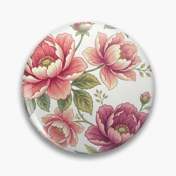 Item preview, Vintage Retro Floral Pattern in Pastel Rose and Gold designed and sold by brandingpro.