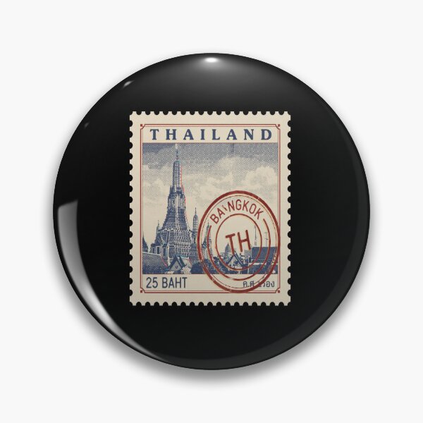 Item preview, Bangkok Thailand Vintage Postage Stamp Retro Travel Sticker designed and sold by stickercuffs.