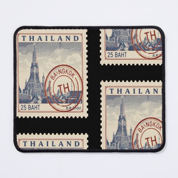 Item preview, Bangkok Thailand Vintage Postage Stamp Retro Travel Sticker designed and sold by stickercuffs.