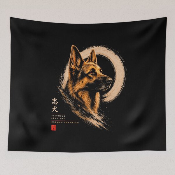 Item preview, Faithful Sentinel – German Shepherd | Guardians of the Enso Collection designed and sold by Sanctum Icons.