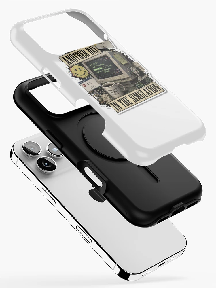 Thumbnail 2 of 4, iPhone Case, Another Day In The Simulation designed and sold by InkWanderStudio.