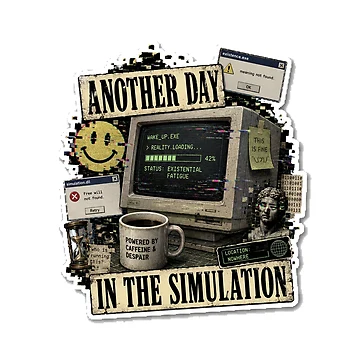 Artwork thumbnail, Another Day In The Simulation by InkWanderStudio