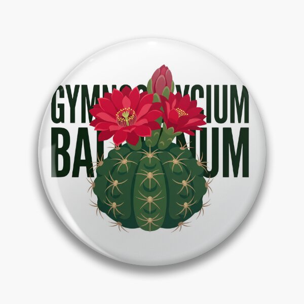 Item preview, Minimalist Gymnocalycium Baldianum Crimson Cactus Graphic designed and sold by GreenDivisionJP.