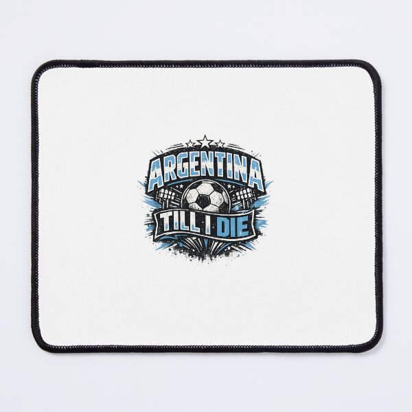 Item preview, Argentina Till I Die Vintage Football Fan T-Shirt | Retro Soccer Supporter Design designed and sold by Superbdeal.