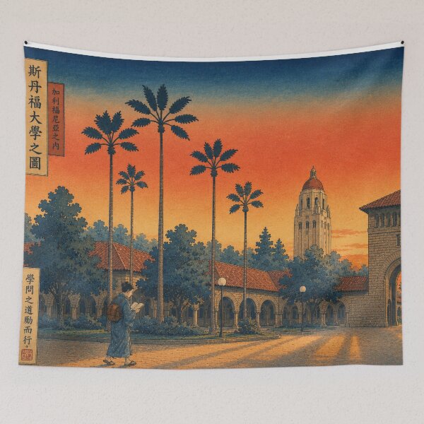 Item preview, The Scholar's Path at Stanford designed and sold by UkiyoCities.