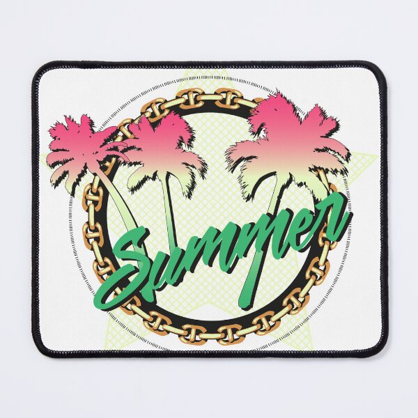 Item preview, Summer Palm Tree Gold Chain Star Retro 80s Graphic T-Shirt designed and sold by Atique Creations.