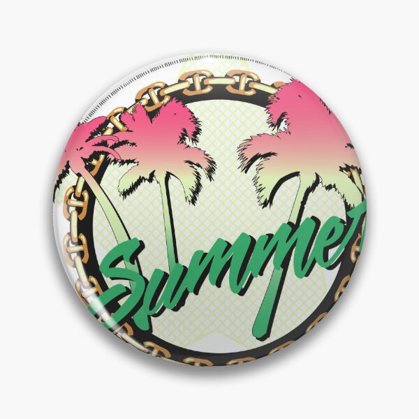 Item preview, Summer Palm Tree Gold Chain Star Retro 80s Graphic T-Shirt designed and sold by Atique Creations.