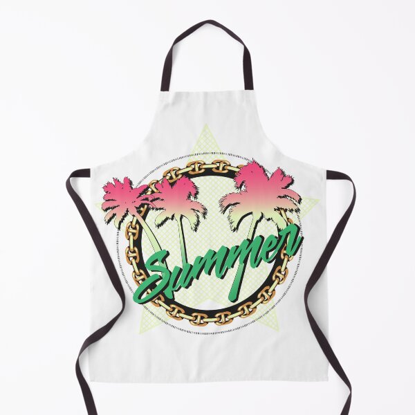 Item preview, Summer Palm Tree Gold Chain Star Retro 80s Graphic T-Shirt designed and sold by Atique Creations.