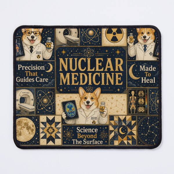 Item preview, Cute Corgi Nuclear Medicine Celestial Quilt Blanket – Medical Imaging Tech Gift, PET Scan & Gamma Camera Healthcare Decor, Radiation Awareness Week Cosmic Science Design designed and sold by ClinicalHubs.
