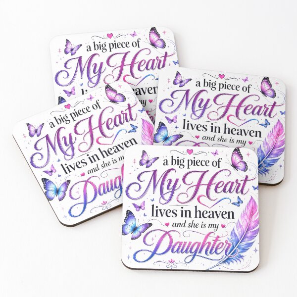 Item preview, My Daughter Lives in Heaven Butterfly Heart Men Women designed and sold by OleOleStore.