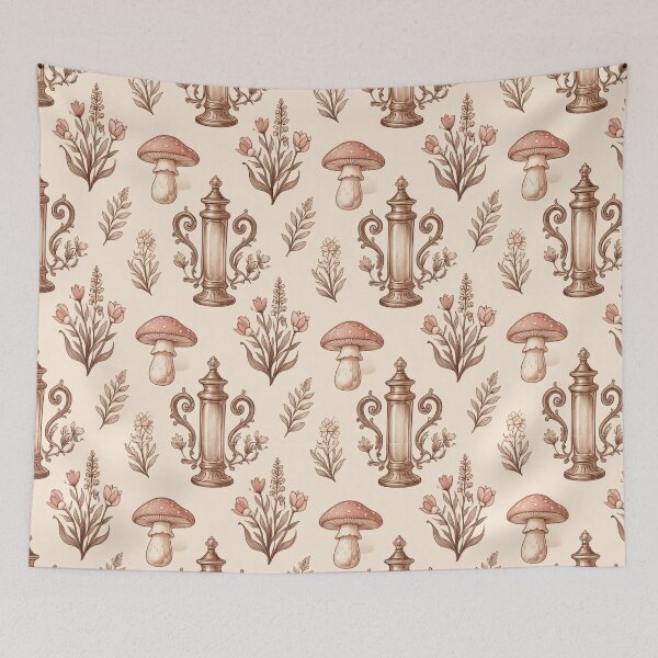 Item preview, It's Giving Cottagecore Breakdown — Mushroom Floral Funny Quote | Cottagecore Humor Sticker Gift designed and sold by ArtofDari.