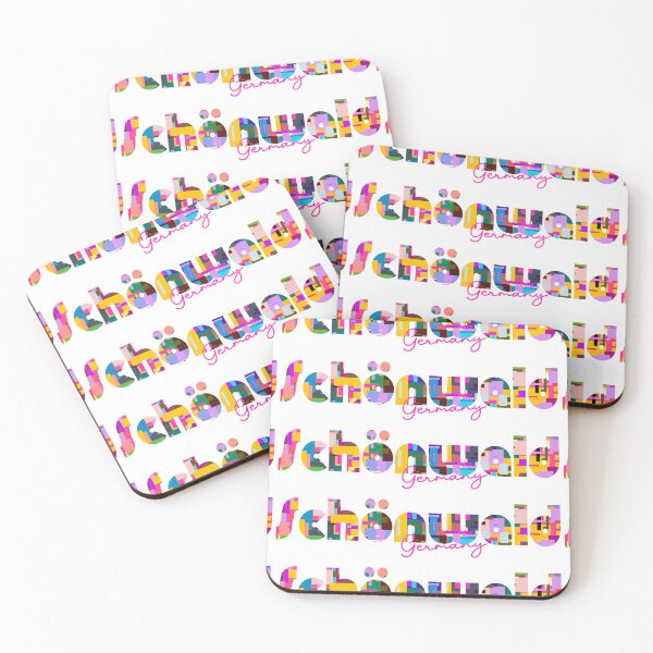 Item preview, Schönwald, Germany, Vibrant Abstract City Typography Art designed and sold by Wanderful-roads.