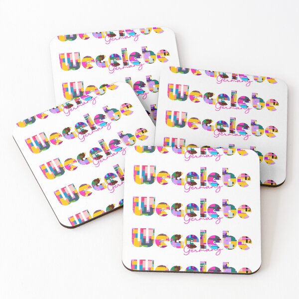 Item preview, Hettstedt, Germany, Vibrant Abstract City Typography Art designed and sold by Wanderful-roads.