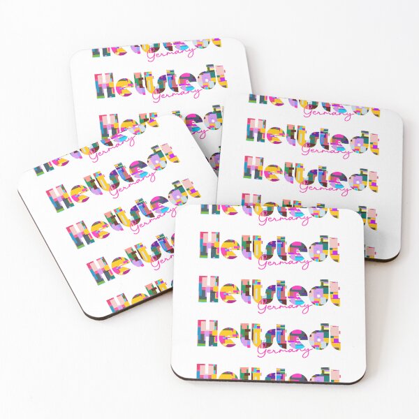 Item preview, Hettstedt, Germany, Vibrant Abstract City Typography Art designed and sold by Wanderful-roads.