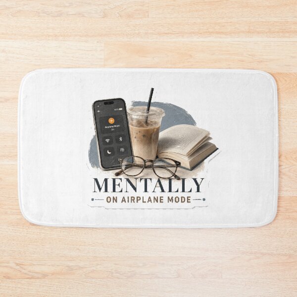Item preview, Mentally On Airplane Mode designed and sold by InkWanderStudio.