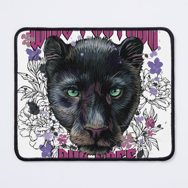 Item preview, Wild Panther Run Free Floral Black Panther Gothic T-Shirt designed and sold by Atique Creations.