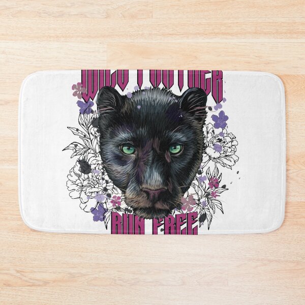 Item preview, Wild Panther Run Free Floral Black Panther Gothic T-Shirt designed and sold by Atique Creations.
