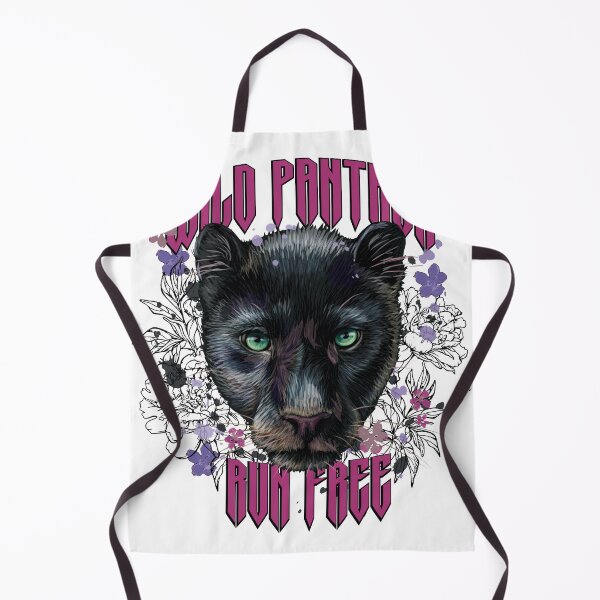 Item preview, Wild Panther Run Free Floral Black Panther Gothic T-Shirt designed and sold by Atique Creations.