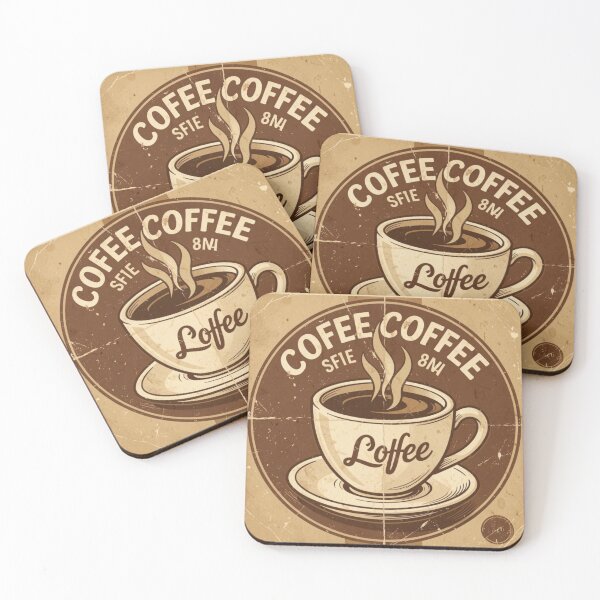 Item preview, Vintage Coffee Cup retro design - Classic Cafè Style illustration  designed and sold by LunaVales.