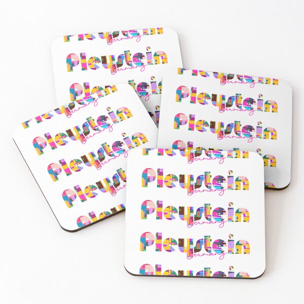 Item preview, Pleystein, Germany, Vibrant Abstract City Typography Art designed and sold by Wanderful-roads.