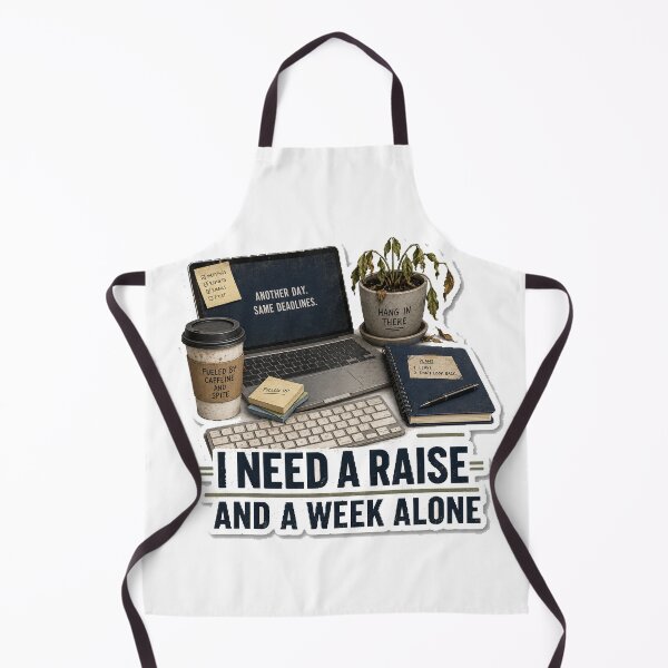 Item preview, I Need a Raise and a Week Alone designed and sold by InkWanderStudio.