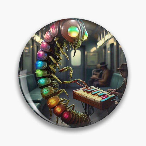 Item preview, Rainbow Bug Musician on the Subway designed and sold by CuriousEcho.