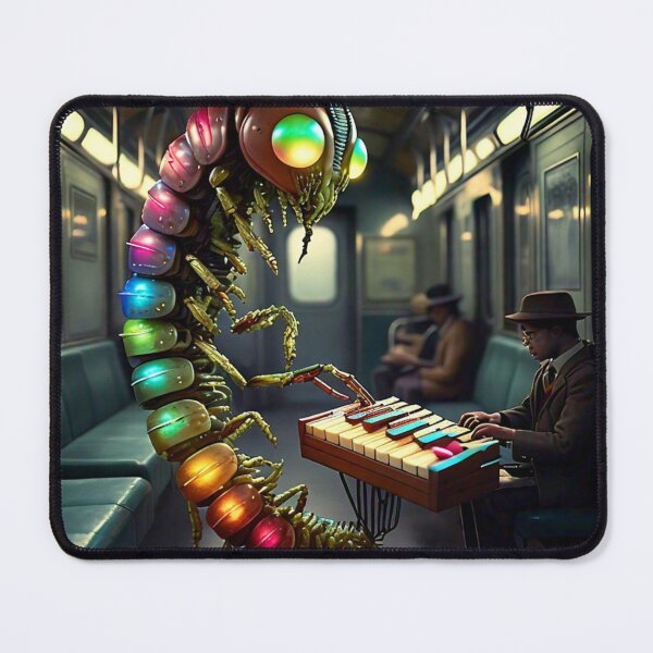 Item preview, Rainbow Bug Musician on the Subway designed and sold by CuriousEcho.