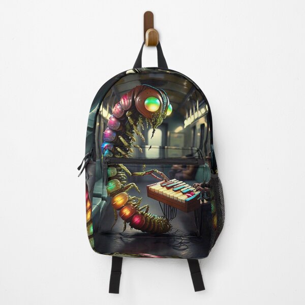 Item preview, Rainbow Bug Musician on the Subway designed and sold by Curious Echo.