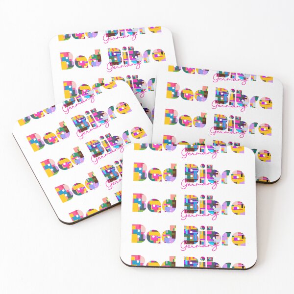 Item preview, Bad Bibra, Germany, Vibrant Abstract City Typography Art designed and sold by Wanderful-roads.