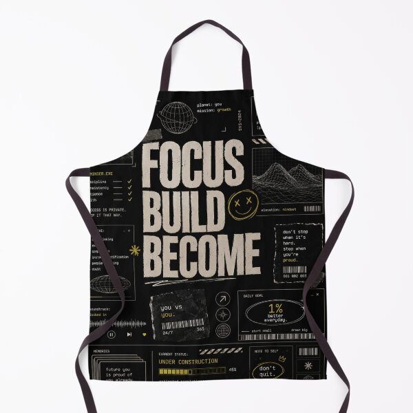 Item preview, Focus Build Become Motivational Poster | Self Improvement Mindset Wall Art | Discipline Success Quote Aesthetic designed and sold by NBT-NOVA.