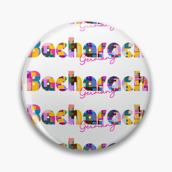 Item preview, Bacharach, Germany, Vibrant Abstract City Typography Art designed and sold by Wanderful-roads.