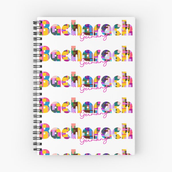 Item preview, Bacharach, Germany, Vibrant Abstract City Typography Art designed and sold by Wanderful-roads.