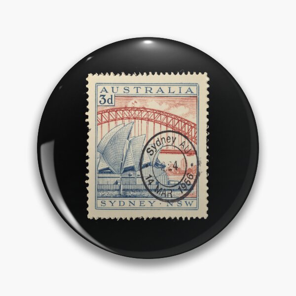Item preview, Sydney Australia Vintage Postage Stamp Retro Travel Sticker designed and sold by stickercuffs.